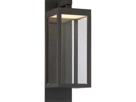 34125 15 In. LED Outdoor Wall Sconce Gray Finish Discount