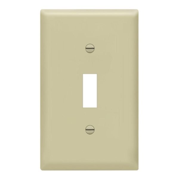 1-Gang Toggle Wall Plate Ivory Cheap