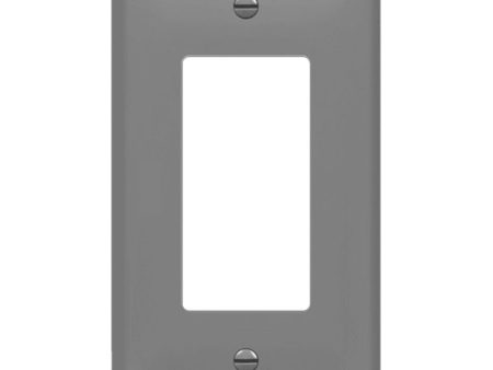 1-Gang Decorator Rocker Wall Plate Gray Cheap