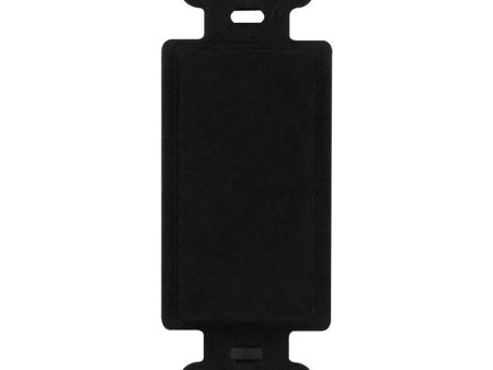 On-Q Blank Decorator Outlet Insert, Black Online Sale