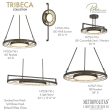 Tribeca 28 in. LED Wall Light iron & Brass Finish Online now