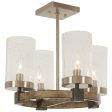 Bridlewood 16 in. 4 Lights Semi flush Mount Light Brushed Nickel finish Online Sale