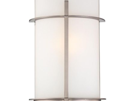 12 in. Wall Light Brushed Nickel finish For Discount