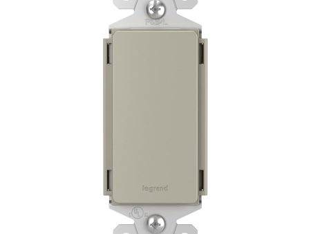 radiant Blank Decorator Wall Plate Insert, Nickel Online now