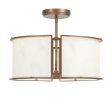 Buchanan 18 In. 4 Lights Semi flush Mount Light Bronze Finish Online now