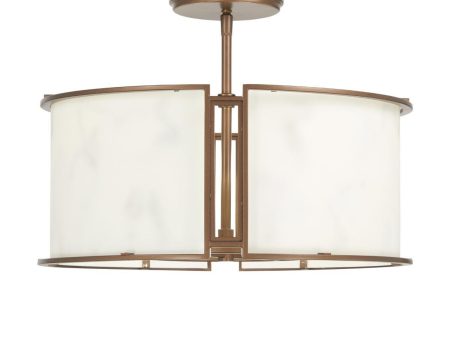 Buchanan 18 In. 4 Lights Semi flush Mount Light Bronze Finish Online now