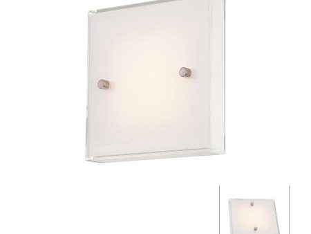 7 in. LED Wall Light Brushed Nickel finish Discount