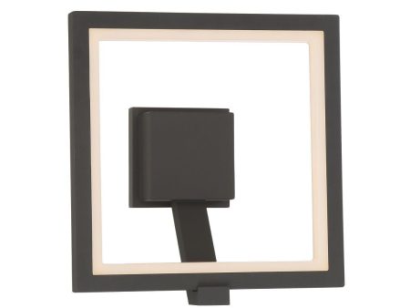 34121 13 In. LED Outdoor Wall Sconce Gray Finish Online Sale