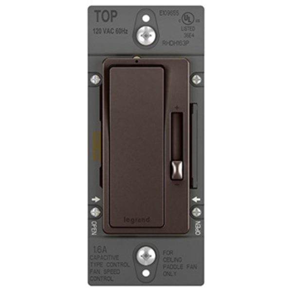 radiant 1.6 Amp De-Hummer Fan Speed Control Switch, Single Pole 3-Way, Bi-Color Online now