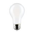 A19 LED Bulb, 60W Equal, 8 Watts, 800 Lumens, 2700K, E26 Medium Base, Frosted Finish, Pack of 4 For Discount