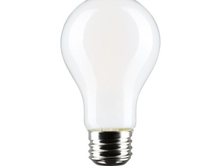 A19 LED Bulb, 60W Equal, 8 Watts, 800 Lumens, 2700K, E26 Medium Base, Frosted Finish, Pack of 4 For Discount