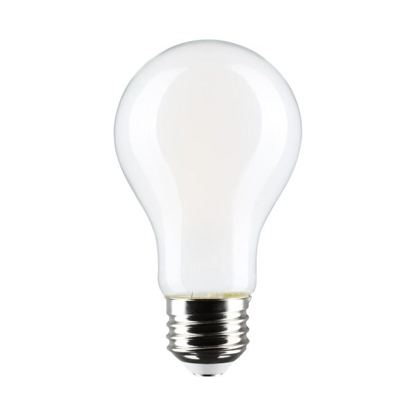 A19 LED Bulb, 60W Equal, 8 Watts, 800 Lumens, 2700K, E26 Medium Base, Frosted Finish, Pack of 4 For Discount