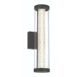 Savron 18 in. LED Outdoor Wall Light black Finish on Sale