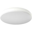 CRVFA 14 In. LED Drum Light 120V Selectable CCT White Finish For Discount