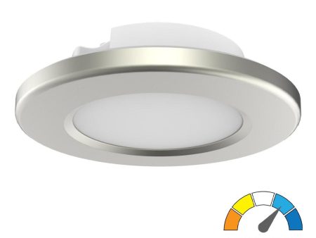 4 In. LED Disk|Surface Mount Light Selectable CCT Brushed Nickel Finish Cheap