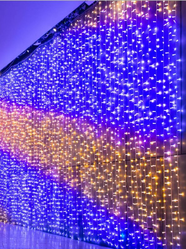 Twinkly Pro Curtain String Light RGB Capsule, 250 LEDs, 5 Drops, 24V Online now