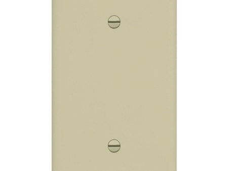 1-Gang Oversized Blank Wall Plate Ivory Sale