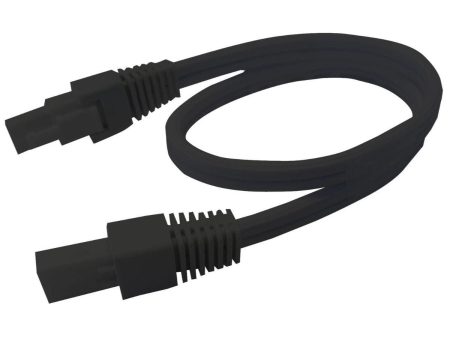 12in. Interconnect Cord for Elena Task Lighting, Black Fashion