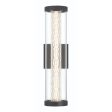 Savron 18 in. LED Outdoor Wall Light black Finish on Sale