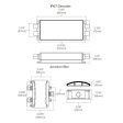 120V DC DMX Decoder, 4 Channel Controller with Junction Box, 100-240V AC Input Cheap