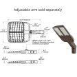 LED Pole Light, 4000K, 120-277V, 1000W Replaceable, Mount Sold Separately Online Sale