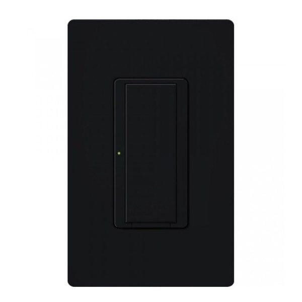 RA2 Select Maestro Single Pole Multi-Location Tap Smart Light Switch, Neutral Required, Black Cheap