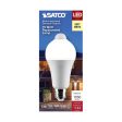 A19 LED Bulb with PIR Sensor, 12 Watts, 1050 Lumens, 3000K, E26 Medium Base, Frosted Finish Discount