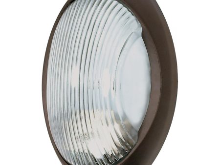 11 In. Outdoor Bulkhead Light Bronze finish Discount