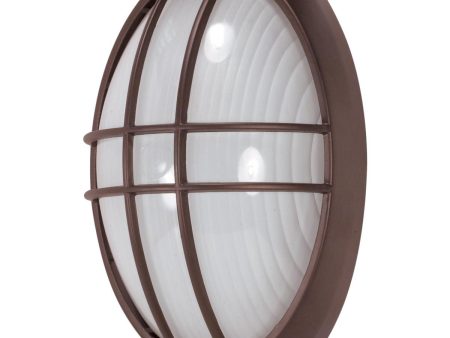 13 In. Outdoor Bulkhead Light Bronze finish Online