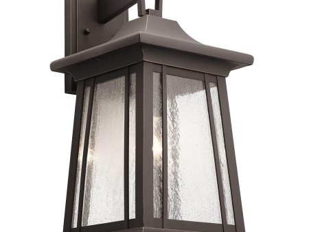 Taden 21 in. Outdoor Wall Sconce Rubbed Bronze Finish Supply