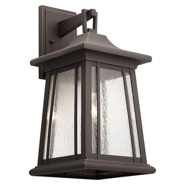 Taden 21 in. Outdoor Wall Sconce Rubbed Bronze Finish Supply