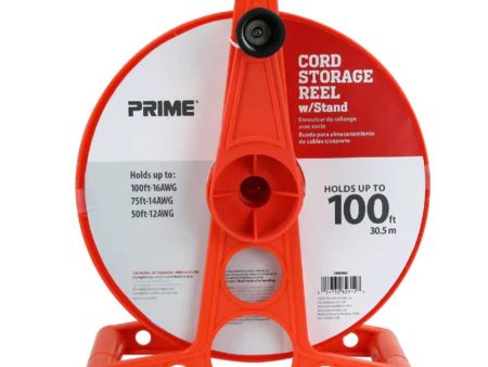 Plastic Cord Storage Reel with Stand Orange Sale