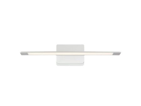 Anton 22 in. LED Wall Light Nickel Finish For Sale